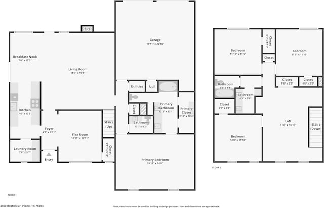 4400 Boston Dr, Plano, TX 75093 - home floor plan