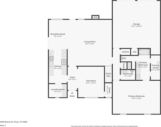 4400 Boston Dr, Plano, TX 75093 - room layout