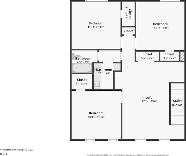 4400 Boston Dr, Plano, TX 75093 - home floor plan