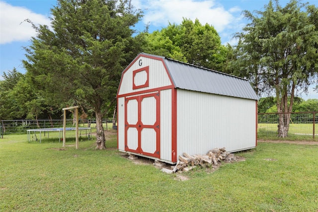 677 County Road 4027, Savoy, TX 75479 - view of shed with a trampoline