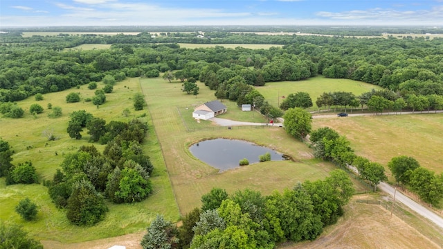 677 County Road 4027, Savoy, TX 75479 - overview of rural landscape with a nearby body of water