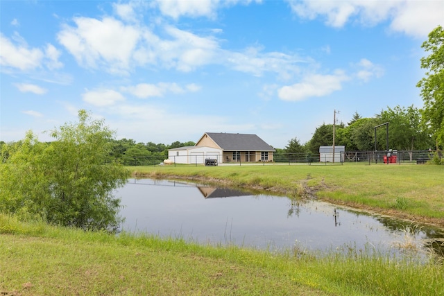 677 County Road 4027, Savoy, TX 75479 - water view featuring fence