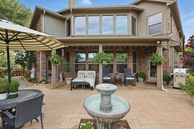 3002 Spring Hill Ln, Highland Village, TX 75077 - view of patio / terrace featuring a grill