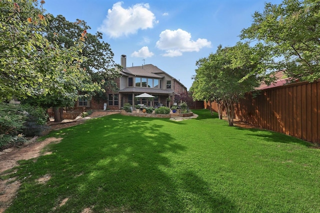 3002 Spring Hill Ln, Highland Village, TX 75077 - view of yard featuring a patio area