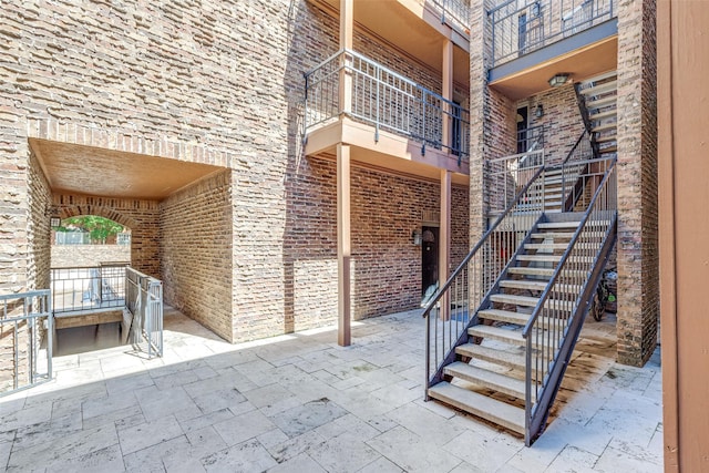 6000 Auburndale Ave Unit E, University Park, TX 75205 - view of patio / terrace with stairs