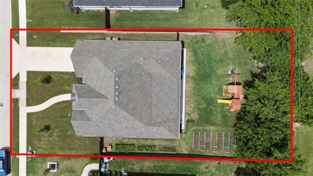 1100 Whisper Willows Dr, Fort Worth, TX 76052 - aerial view of property and surrounding area featuring property boundaries highlighted