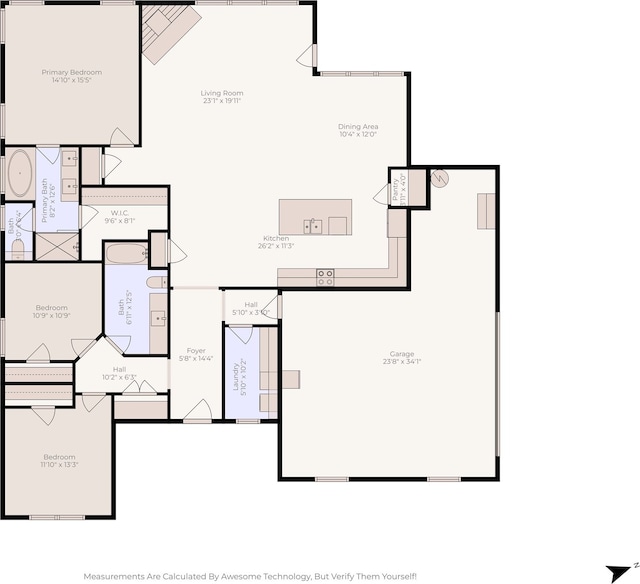 140 Pine Rd, Poolville, TX 76487 - home floor plan