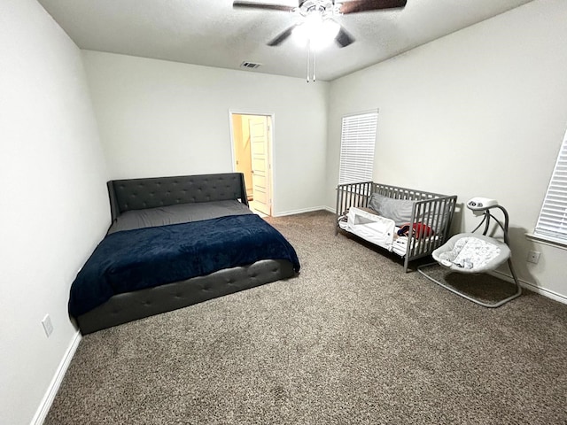 7425 Bledington Ln, Mckinney, TX 75071 - carpeted bedroom featuring baseboards and ceiling fan