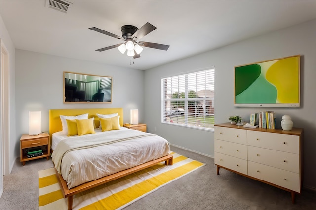 8537 Star Thistle Dr, Fort Worth, TX 76179 - bedroom with carpet floors, baseboards, and ceiling fan