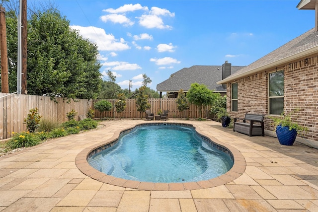 5541 Wisdom Ct, Waco, TX 76708 - view of swimming pool with a patio area and a fenced backyard