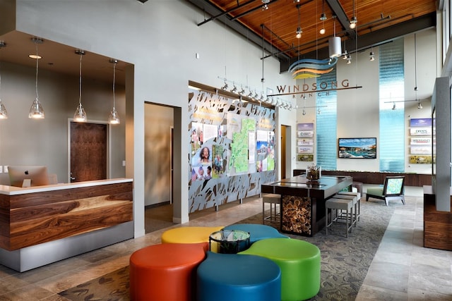 4281 N Berylline Ln, Prosper, TX 75078 - welcome area featuring a towering ceiling