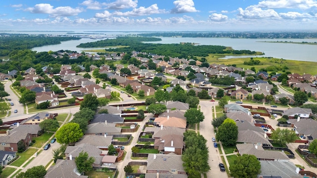 4525 Crooked Ridge Dr, The Colony, TX 75056 - aerial view of residential area featuring a nearby body of water