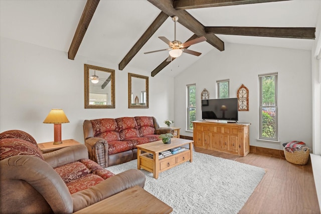 1247 Wedgewood Dr, Cleburne, TX 76033 - living area featuring light wood-type flooring, ceiling fan, and baseboards
