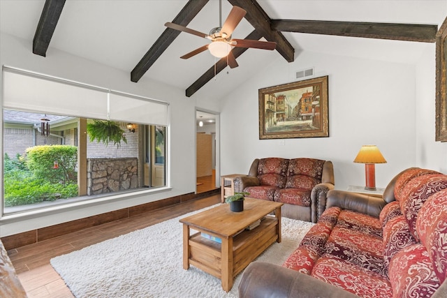 1247 Wedgewood Dr, Cleburne, TX 76033 - living area featuring wood finished floors, ceiling fan, and baseboards