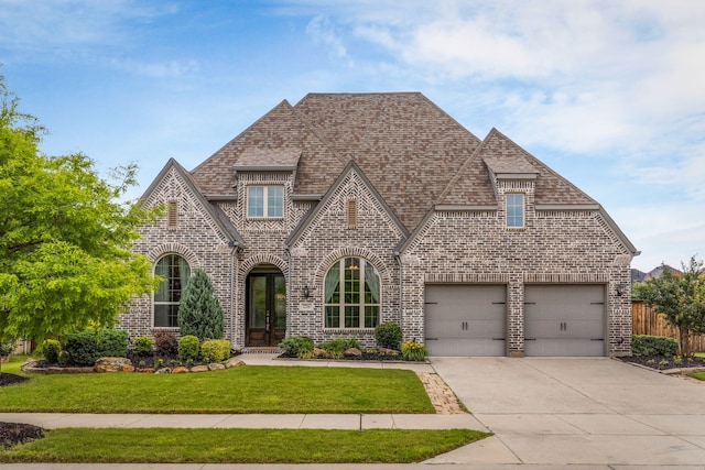 2216 Richmond Park Ln, Prosper, TX 75078 - view of front of house with brick siding, concrete driveway, and a shingled roof