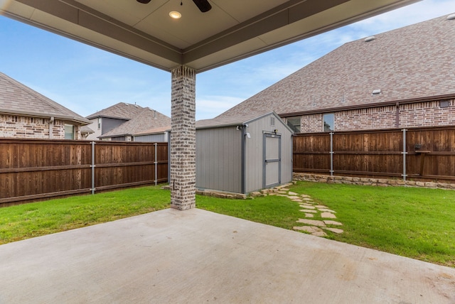 2216 Richmond Park Ln, Prosper, TX 75078 - view of patio / terrace featuring a ceiling fan