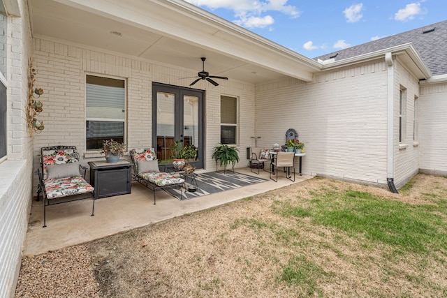 14344 Walsh Ave, Fort Worth, TX 76008 - view of patio with a ceiling fan