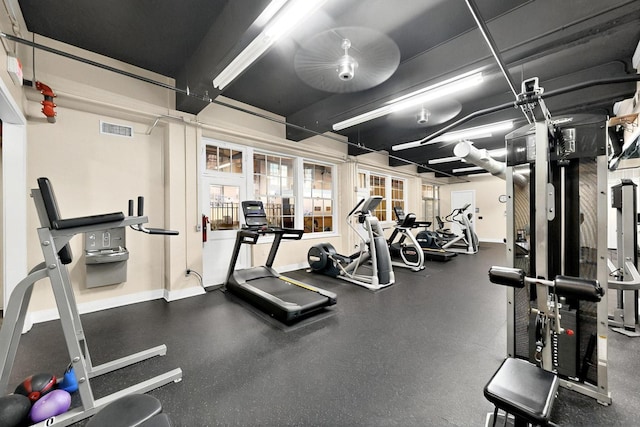 201 W Lancaster Ave Unit 218, Fort Worth, TX 76102 - gym with baseboards