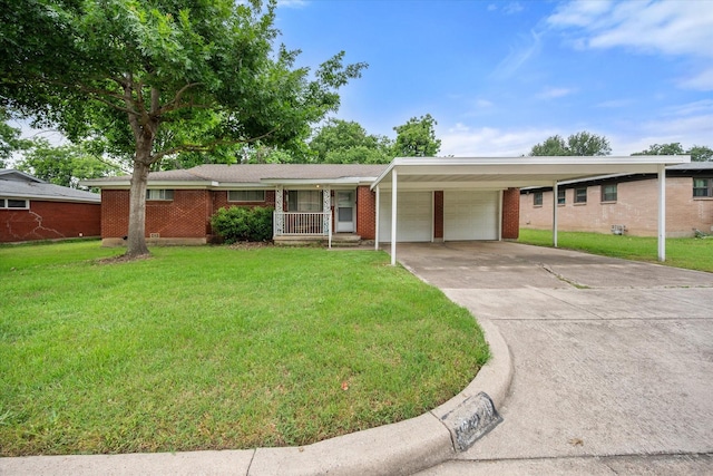 4900 Ira St, Haltom City, TX 76117 - ranch-style home featuring a garage, a front yard, and driveway