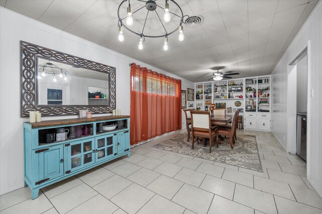 4900 Ira St, Haltom City, TX 76117 - dining space featuring a ceiling fan