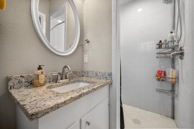 4900 Ira St, Haltom City, TX 76117 - full bath with a tile shower and vanity