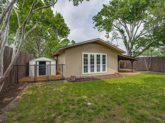 827 Sherbrook Dr, Richardson, TX 75080 - rear view of property featuring an outbuilding