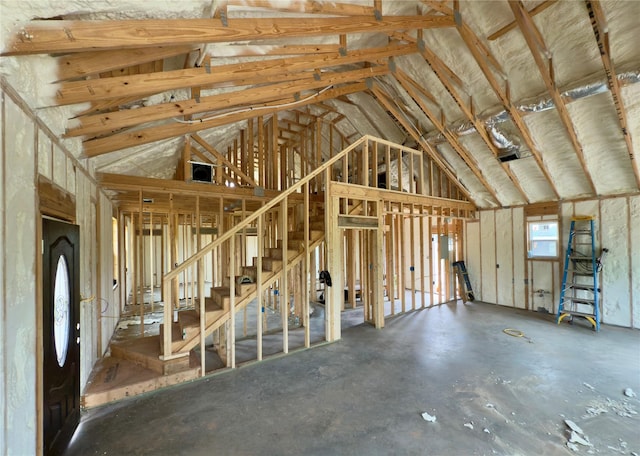 1596 Dairy Way, Waco, TX 75705 - miscellaneous room with lofted ceiling