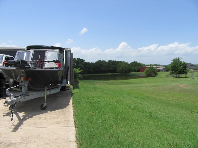 930 Lakeridge Dr, Lavon, TX 75166 - view of green lawn with view of golf course and a water view