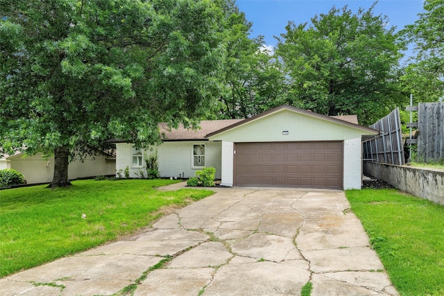 742 Chalk Hill Ln, Desoto, TX 75115 - view of front of property with brick siding, concrete driveway, and an attached garage