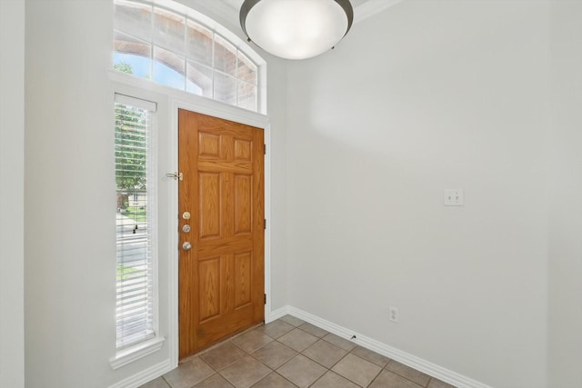 8100 Hosta Way, Fort Worth, TX 76123 - entrance foyer featuring baseboards and light tile patterned floors