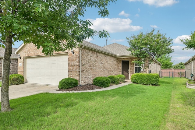7789 Gulf Breeze Ln, Frisco, TX 75036 - view of front of home with a garage, brick siding, concrete driveway, and roof with shingles