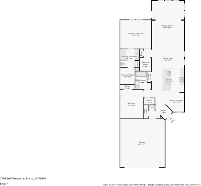 7789 Gulf Breeze Ln, Frisco, TX 75036 - property floor plan