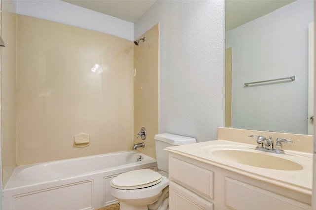2144 Callahan Dr, Forney, TX 75126 - bathroom with toilet, tub / shower combination, and vanity