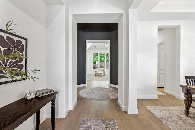 806 Placid Way, Argyle, TX 76226 - entrance foyer with wood finished floors and baseboards