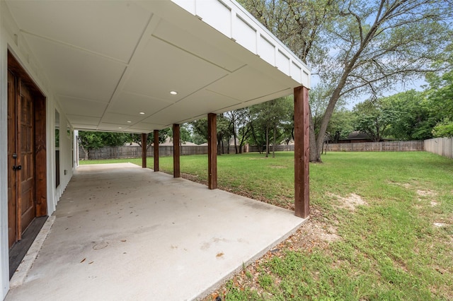 6701 Fish Pond Rd, Waco, TX 76710 - view of patio / terrace featuring a carport