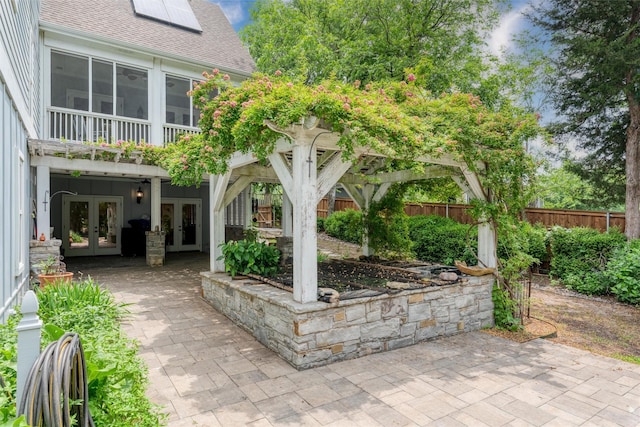 812 Baker St, Mckinney, TX 75069 - view of patio with french doors