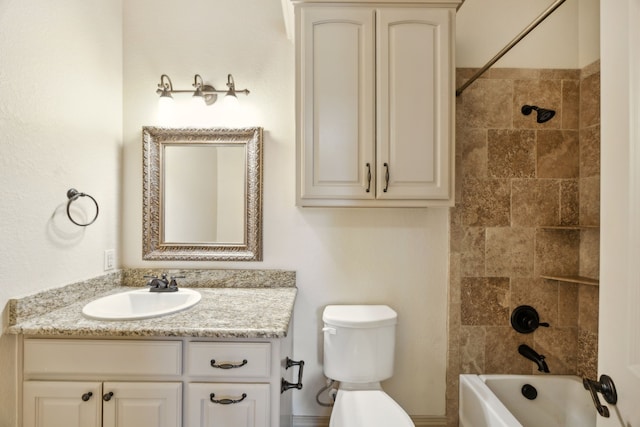 301 Harrison Cir, Van Alstyne, TX 75495 - bathroom featuring vanity, toilet, and  shower combination