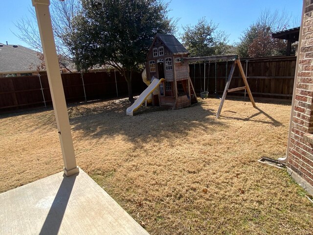 5833 N Silverton Ave, Mckinney, TX 75070 - view of yard with a playground and a patio