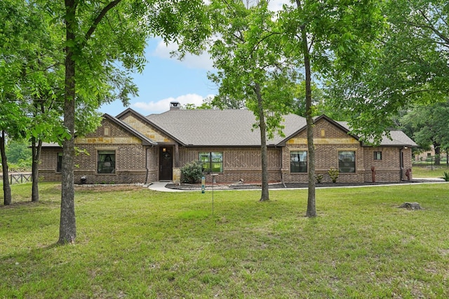 1389 County Road 3591, Paradise, TX 76073 - view of front of house with a front yard and brick siding