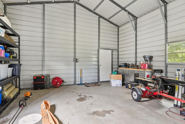 1389 County Road 3591, Paradise, TX 76073 - garage with metal wall