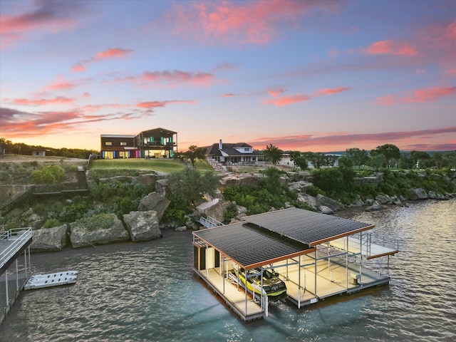 4971 Hawk Rd, Possum Kingdom Lake, TX 76450 - dock area featuring a water view