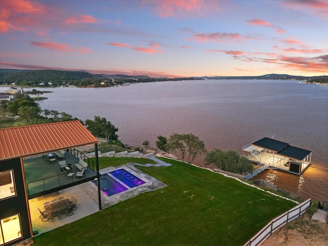 4971 Hawk Rd, Possum Kingdom Lake, TX 76450 - drone / aerial view of a nearby body of water
