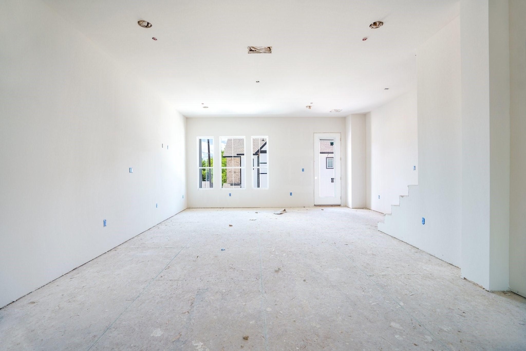 250 Harris St, Lewisville, TX 75057 - empty room with stairs