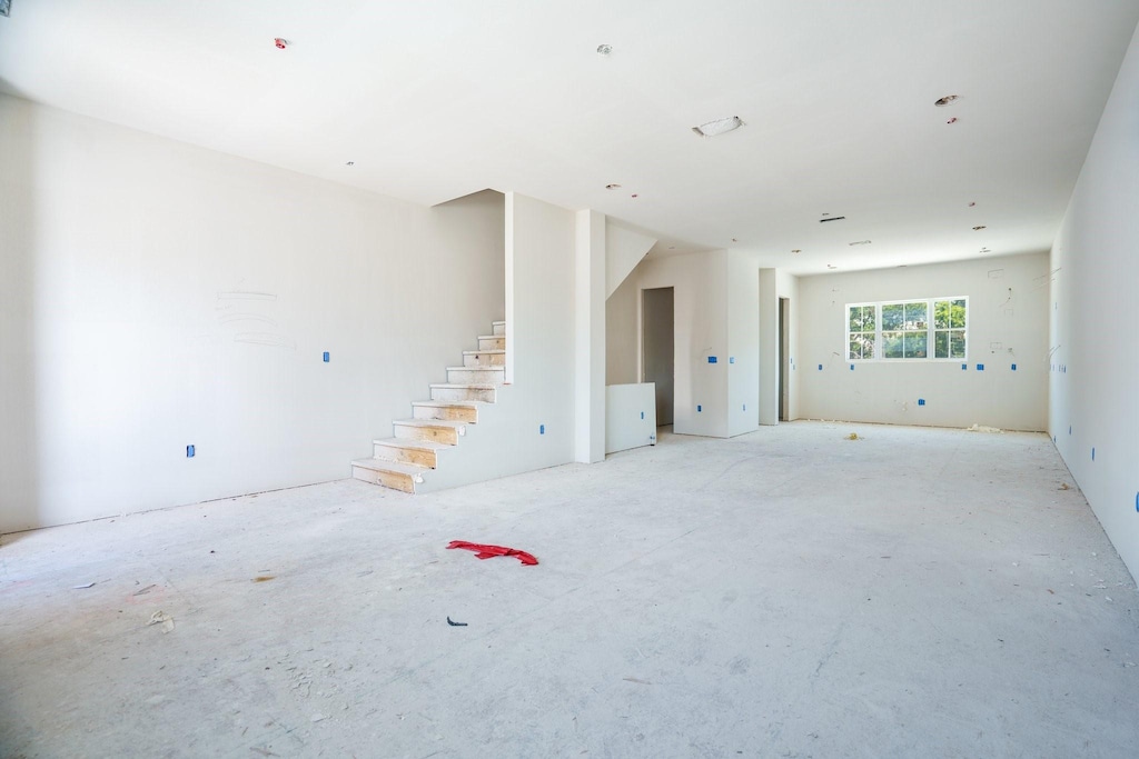 254 Harris St, Lewisville, TX 75057 - empty room with stairs