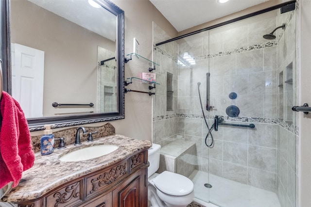 1109 Huntington Trl, Mansfield, TX 76063 - full bath featuring toilet, vanity, and a shower stall