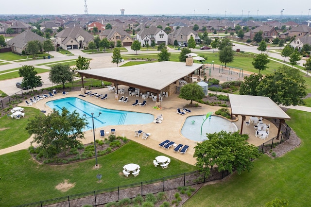 12164 Curry Creek Dr, Frisco, TX 75035 - view of pool featuring a residential view