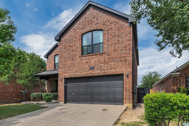 10721 Emerald Park Ln, Fort Worth, TX 76052 - view of front of property with an attached garage, driveway, and brick siding