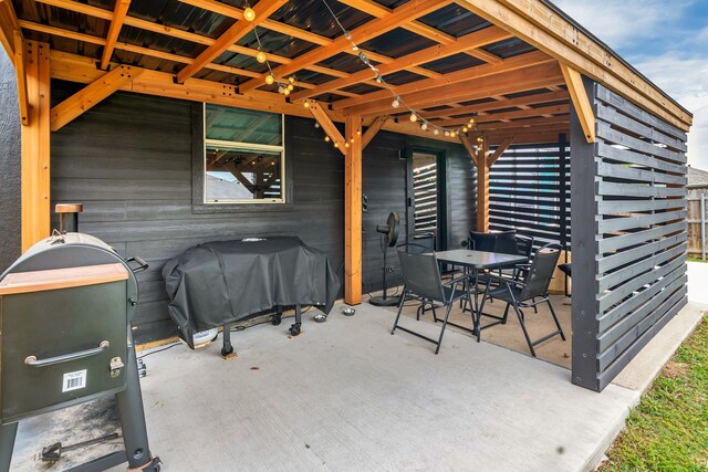 10721 Emerald Park Ln, Fort Worth, TX 76052 - view of patio / terrace featuring outdoor dining space and grilling area