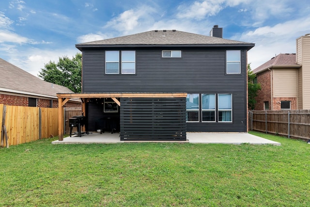 10721 Emerald Park Ln, Fort Worth, TX 76052 - back of house with a patio and a chimney