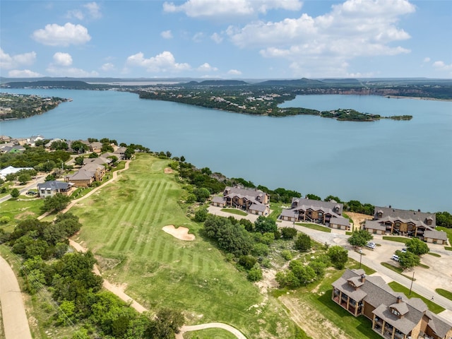 101 Eagle Pt, Graford, TX 76449 - aerial view of residential area with a large body of water